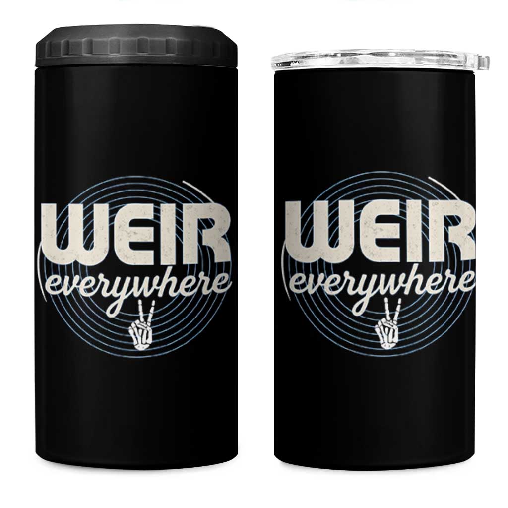 Weir Everywhere Retro Tribute 4 in 1 Can Cooler Tumbler Psychedelic Peace and Music Culture