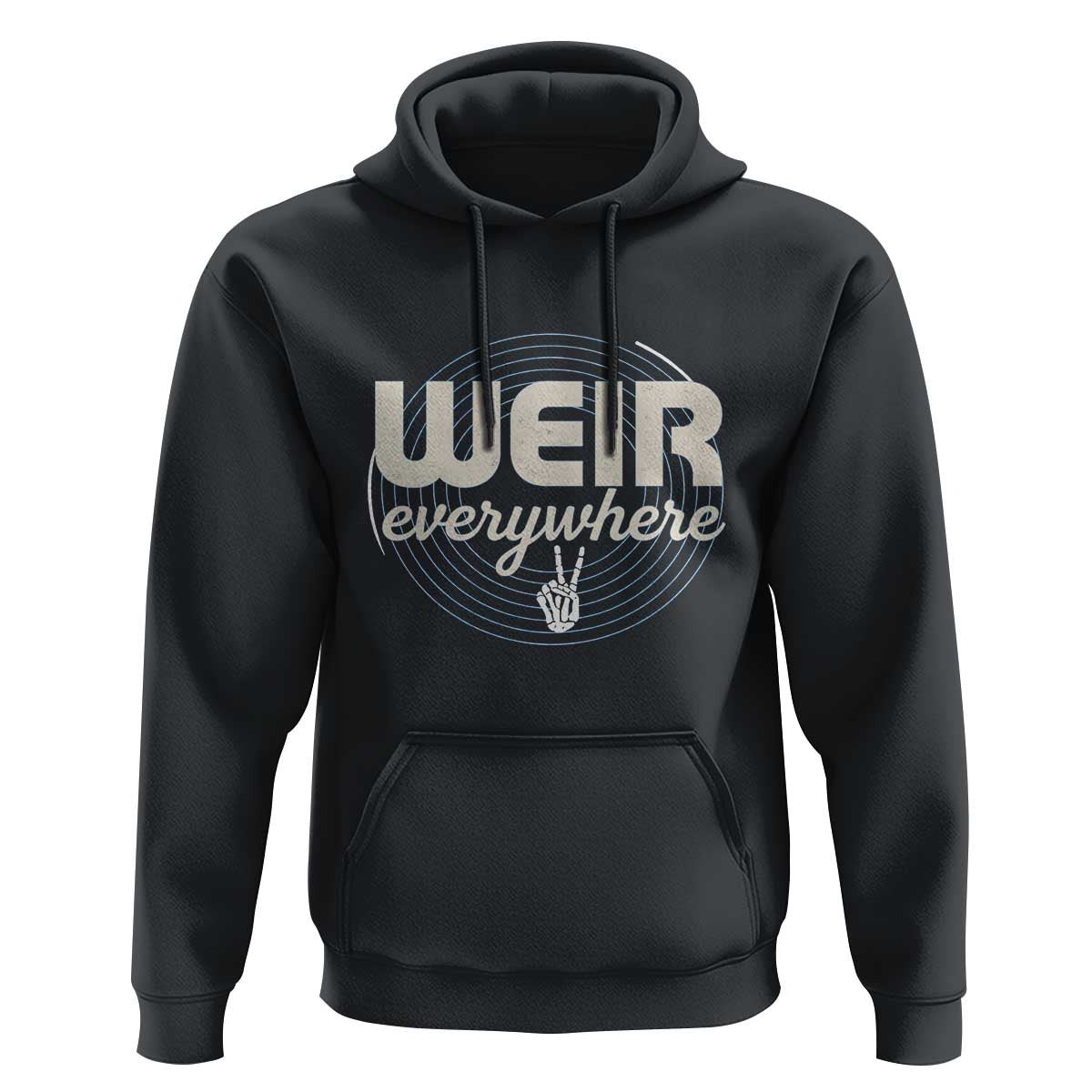 Weir Everywhere Retro Tribute Hoodie Psychedelic Peace and Music Culture