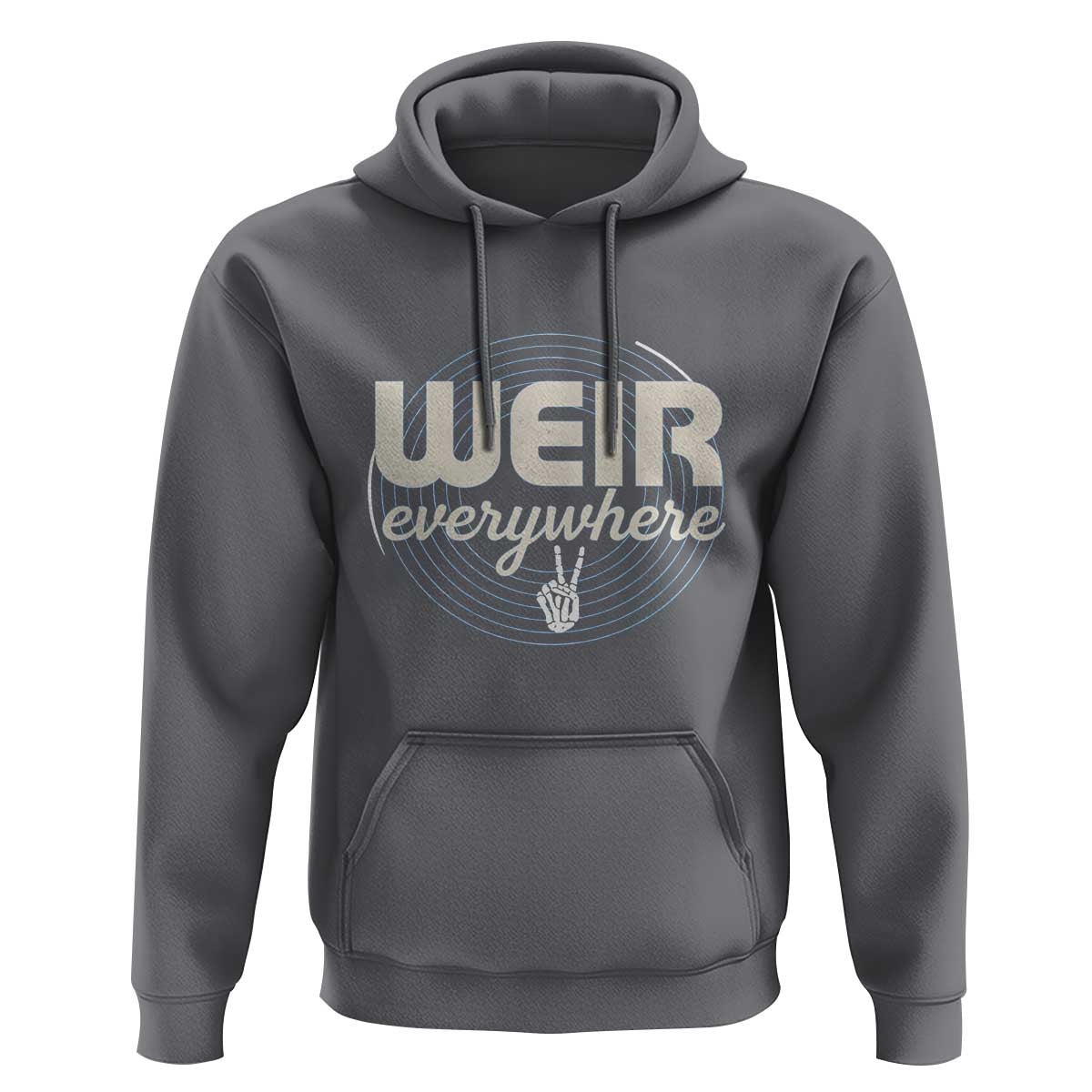 Weir Everywhere Retro Tribute Hoodie Psychedelic Peace and Music Culture