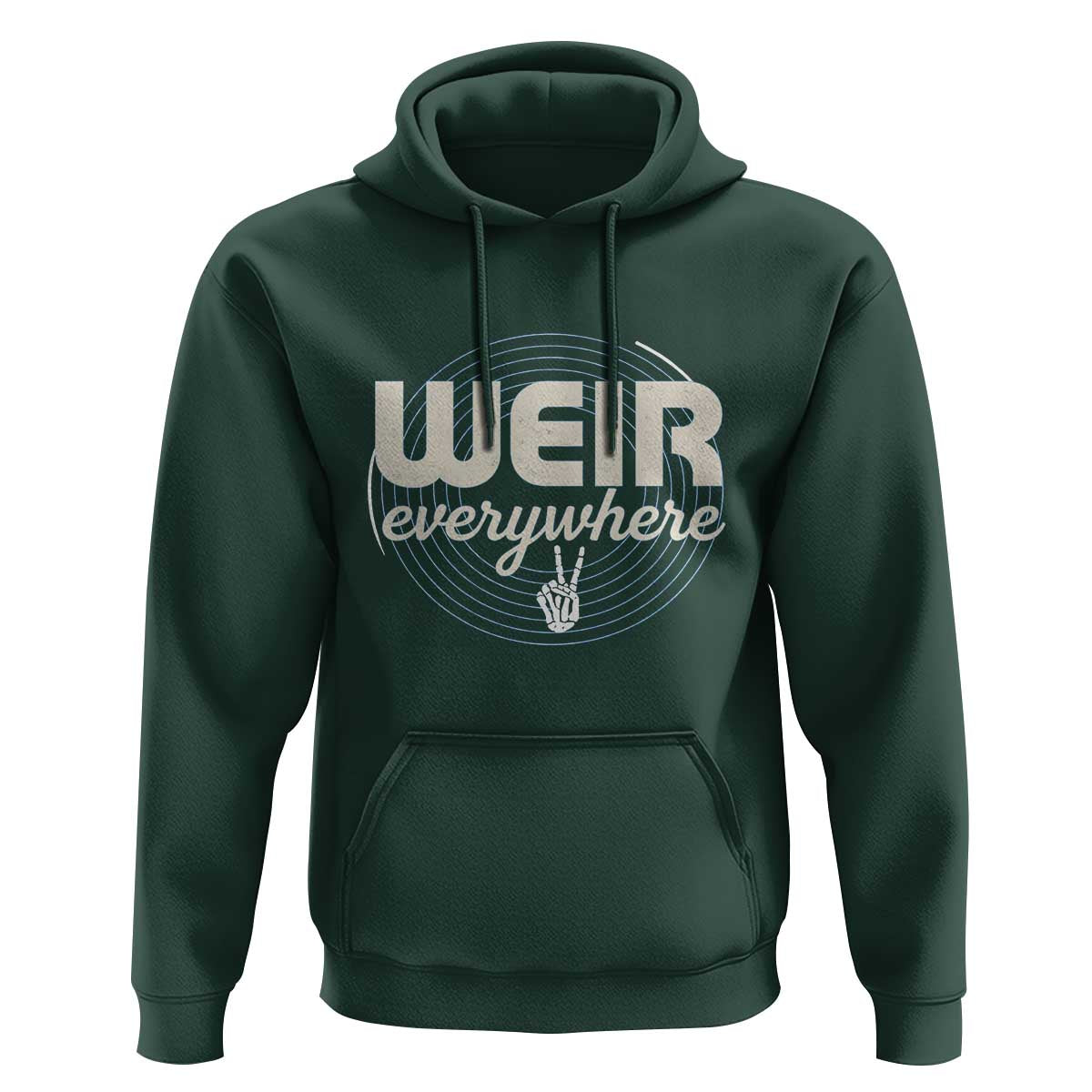 Weir Everywhere Retro Tribute Hoodie Psychedelic Peace and Music Culture