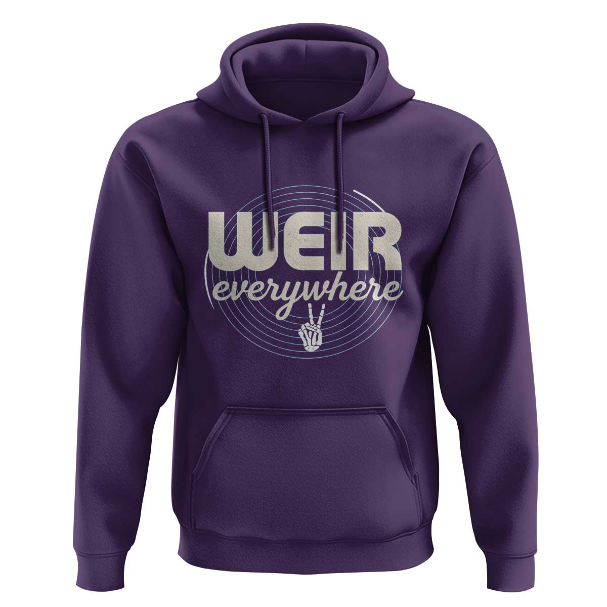 Weir Everywhere Retro Tribute Hoodie Psychedelic Peace and Music Culture