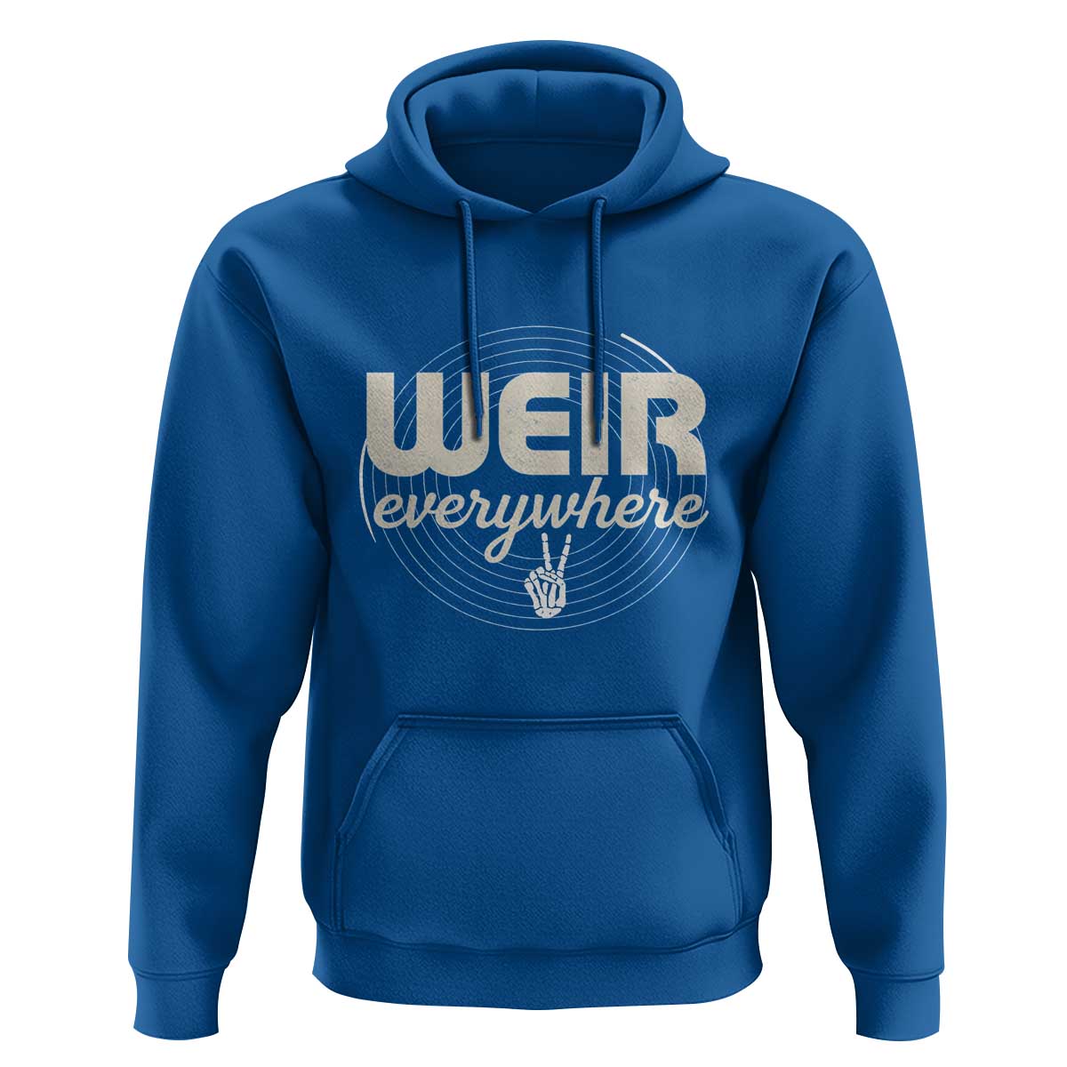 Weir Everywhere Retro Tribute Hoodie Psychedelic Peace and Music Culture