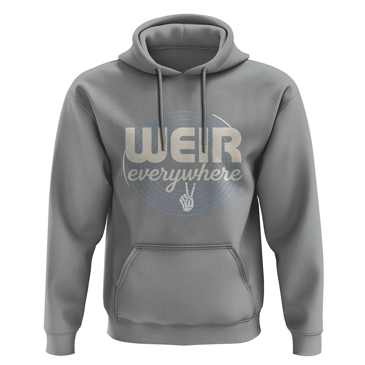 Weir Everywhere Retro Tribute Hoodie Psychedelic Peace and Music Culture