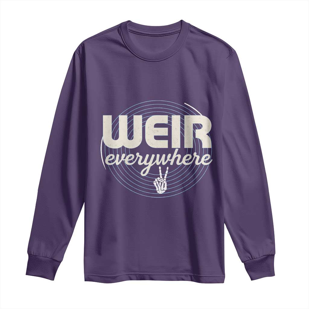 Weir Everywhere Retro Tribute Long Sleeve Shirt Psychedelic Peace and Music Culture