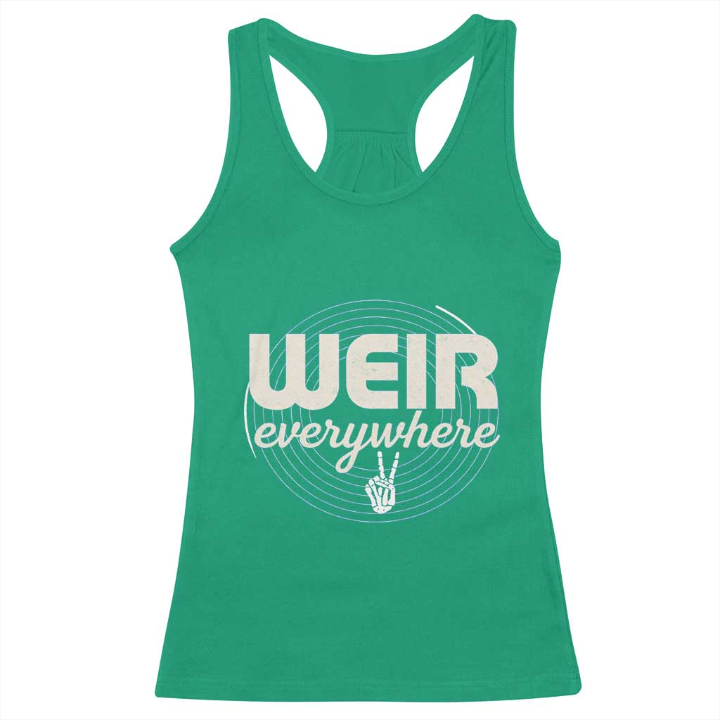 Weir Everywhere Retro Tribute Racerback Tank Top Psychedelic Peace and Music Culture