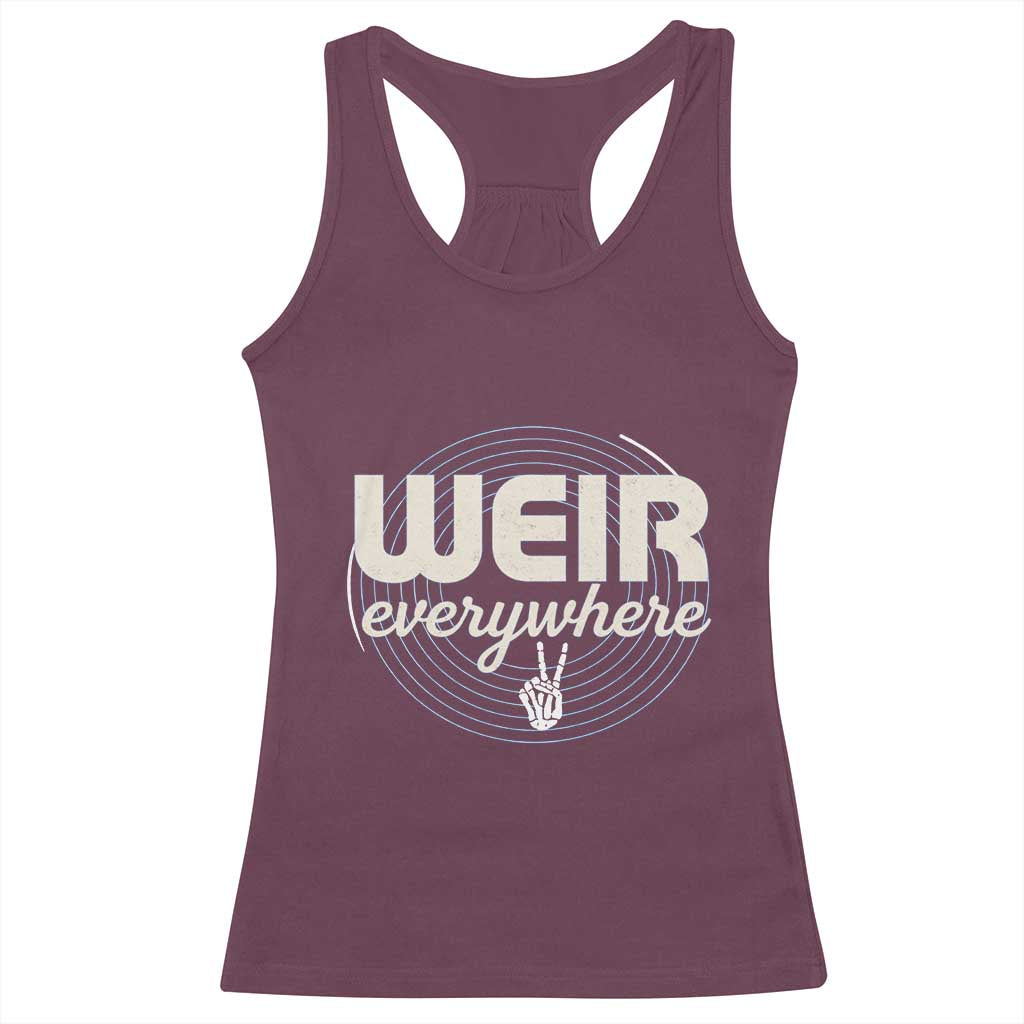 Weir Everywhere Retro Tribute Racerback Tank Top Psychedelic Peace and Music Culture