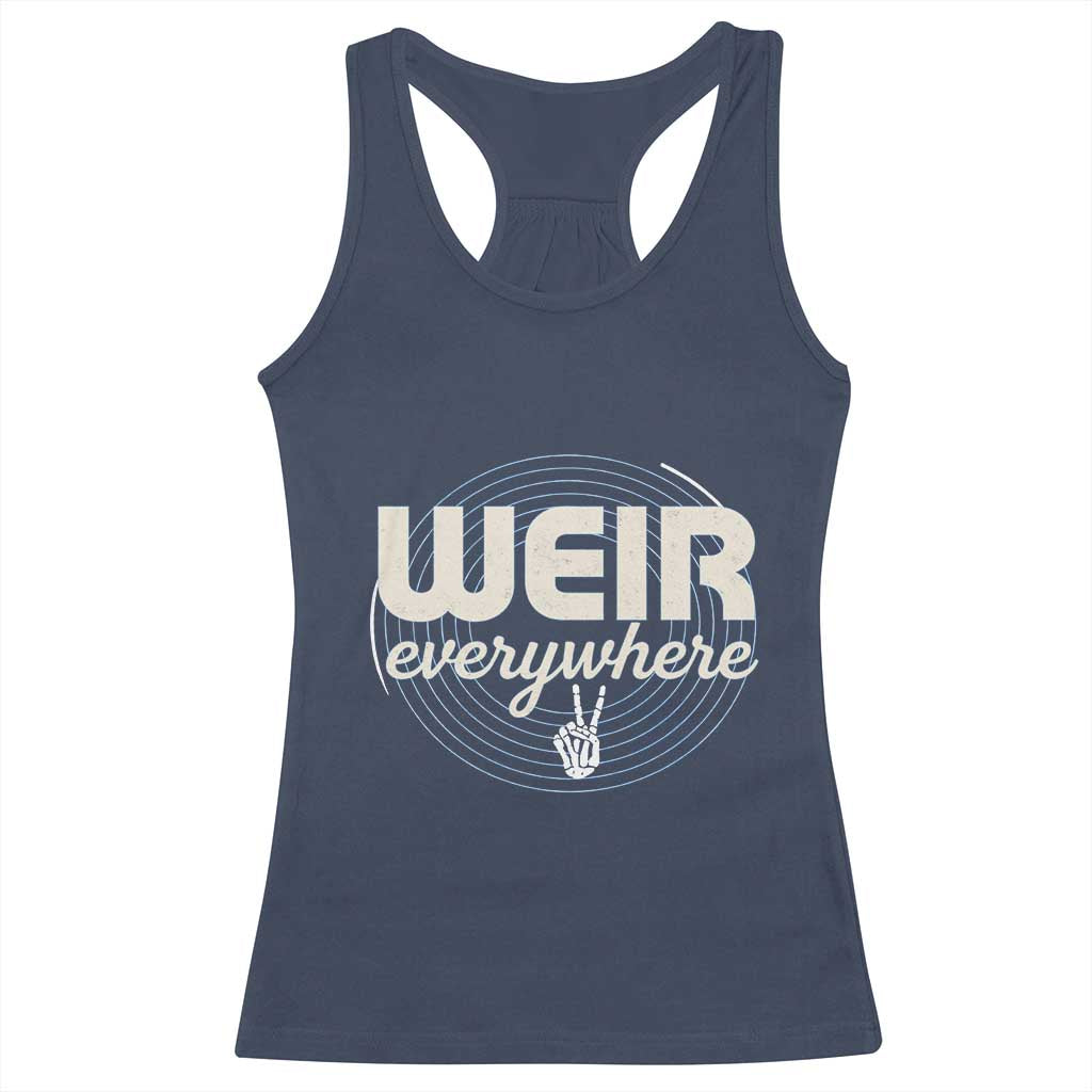 Weir Everywhere Retro Tribute Racerback Tank Top Psychedelic Peace and Music Culture