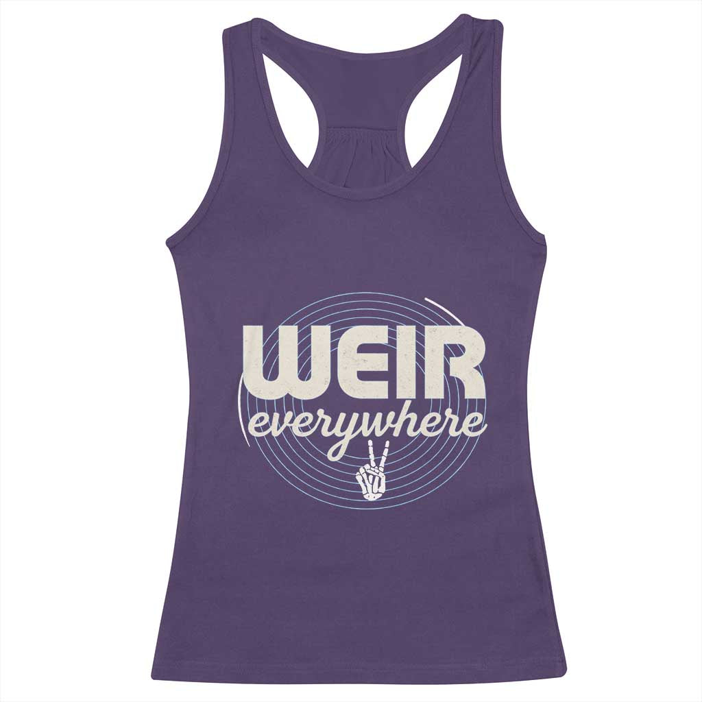 Weir Everywhere Retro Tribute Racerback Tank Top Psychedelic Peace and Music Culture