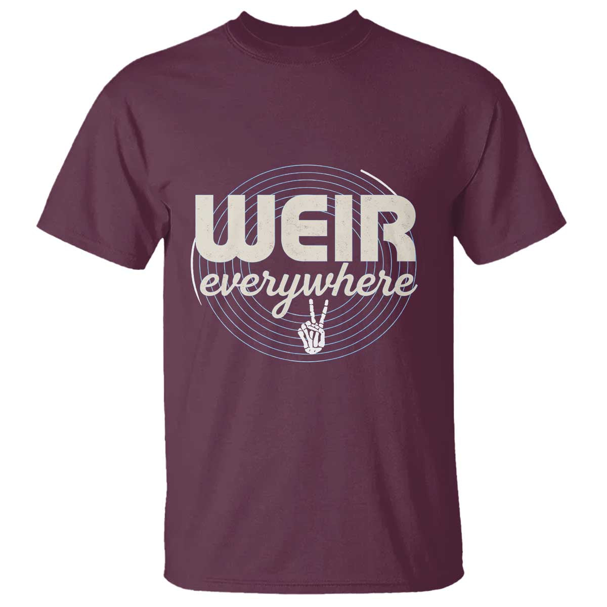 Weir Everywhere Retro Tribute T Shirt Psychedelic Peace and Music Culture