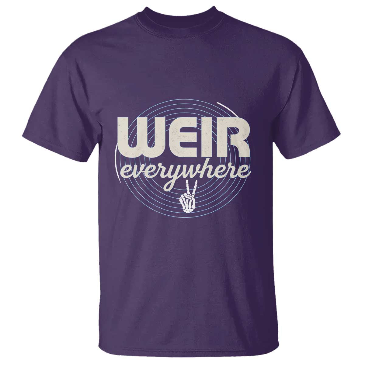 Weir Everywhere Retro Tribute T Shirt Psychedelic Peace and Music Culture