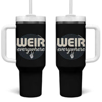 Weir Everywhere Retro Tribute Tumbler With Handle Psychedelic Peace and Music Culture
