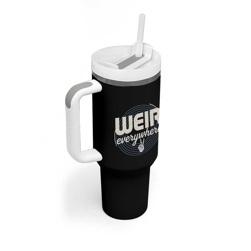 Weir Everywhere Retro Tribute Tumbler With Handle Psychedelic Peace and Music Culture