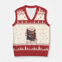 Gothic Skeleton Fairy V-Neck Knit Sweater Vest In My Next Life I Want To Be The Karma Fairy Butterfly Aesthetic - Wonder Print Shop