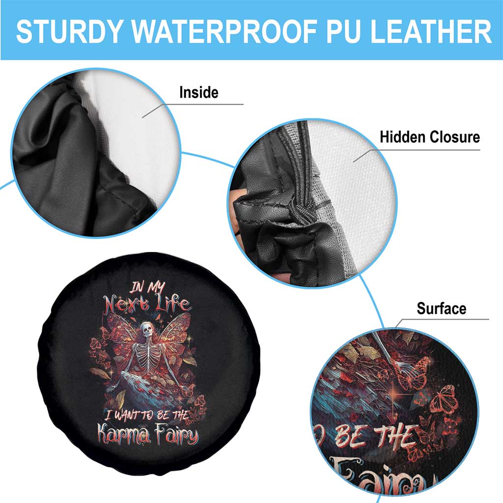 Fairy Skeleton Spare Tire Cover In My Next Life I Want To Be The Karma Fairy Butterfly