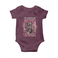 Gothic Skeleton Fairy Baby Onesie She Whispered Back I Am The Storm Dark Angel