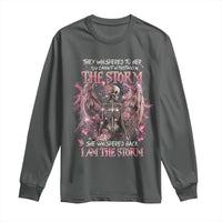 Gothic Skeleton Fairy Long Sleeve Shirt She Whispered Back I Am The Storm Dark Angel