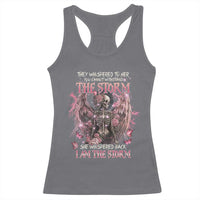 Gothic Skeleton Fairy Racerback Tank Top She Whispered Back I Am The Storm Dark Angel