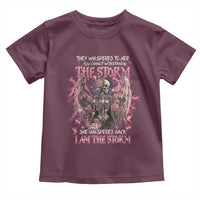 Gothic Skeleton Fairy Toddler T Shirt She Whispered Back I Am The Storm Dark Angel