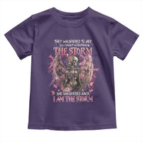 Gothic Skeleton Fairy Toddler T Shirt She Whispered Back I Am The Storm Dark Angel