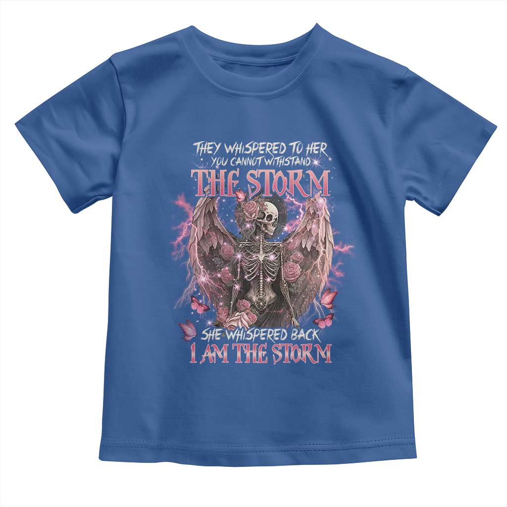 Gothic Skeleton Fairy Toddler T Shirt She Whispered Back I Am The Storm Dark Angel