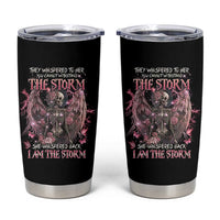Gothic Skeleton Fairy Tumbler Cup She Whispered Back I Am The Storm Dark Angel