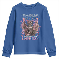 Gothic Skeleton Fairy Youth Sweatshirt She Whispered Back I Am The Storm Dark Angel