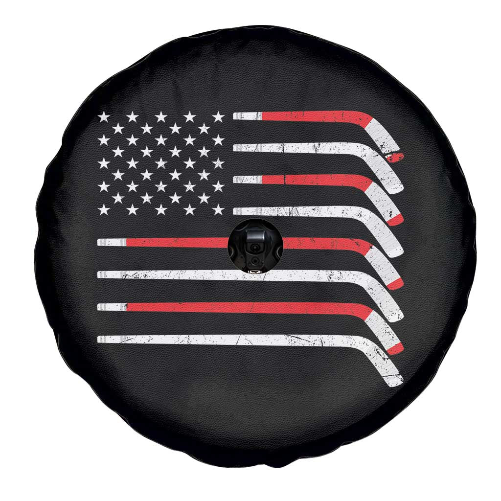 USA Flag Hockey Spare Tire Cover Patriotic Hockey Stick American Flags