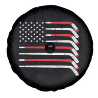 USA Flag Hockey Spare Tire Cover Patriotic Hockey Stick American Flags