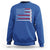 USA Flag Hockey Sweatshirt Patriotic Hockey Stick American Flags