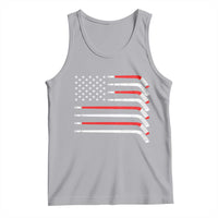 USA Flag Hockey Tank Top Patriotic Hockey Stick American Flags