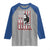 USA Flag Hockey Raglan Shirt Skull Player My Goal Is To Deny Yours