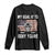 USA Flag Hockey Skull Long Sleeve Shirt My Goal Is To Deny Yours