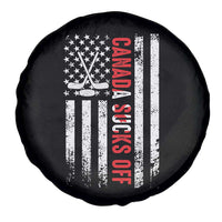 USA Flag Hockey Spare Tire Cover Funny Canada Sucks US EH American Flag