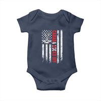 USA Flag Hockey Baby Onesie Funny Canada Sucks US EH American Flag