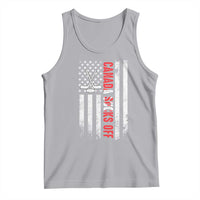 USA Flag Hockey Tank Top Funny Canada Sucks US EH American Flag