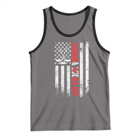 USA Flag Hockey Tank Top Funny Canada Sucks US EH American Flag