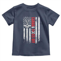 USA Flag Hockey Toddler T Shirt Funny Canada Sucks US EH American Flag