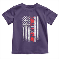 USA Flag Hockey Toddler T Shirt Funny Canada Sucks US EH American Flag