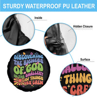 VBS 2025 Spare Tire Cover Discovering The Bigness Of God In The Smallest Of Things Retro Groovy