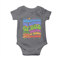 VBS 2025 Baby Onesie Discovering The Bigness Of God In The Smallest Of Things Retro Groovy
