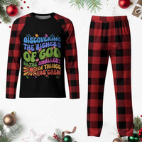 VBS 2025 Plaid Pajama Set Discovering The Bigness Of God In The Smallest Of Things Retro Groovy - Wonder Print Shop