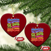 VBS 2025 Ceramic Ornament Discovering The Bigness Of God In The Smallest Of Things Retro Groovy - Wonder Print Shop