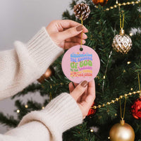 VBS 2025 Ceramic Ornament Discovering The Bigness Of God In The Smallest Of Things Retro Groovy - Wonder Print Shop