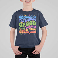 VBS 2025 T Shirt For Kid Discovering The Bigness Of God In The Smallest Of Things Retro Groovy