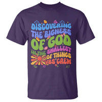 VBS 2025 T Shirt Discovering The Bigness Of God In The Smallest Of Things Retro Groovy