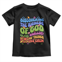 VBS 2025 Toddler T Shirt Discovering The Bigness Of God In The Smallest Of Things Retro Groovy