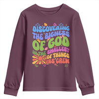 VBS 2025 Youth Sweatshirt Discovering The Bigness Of God In The Smallest Of Things Retro Groovy