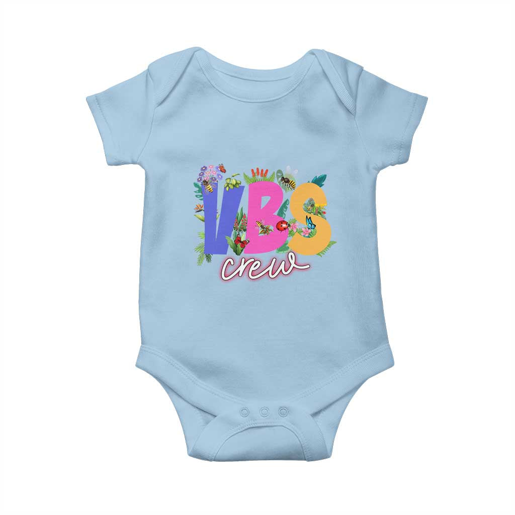 VBS Crew 2025 Baby Onesie Magninfied Vacation Bible School Adventure