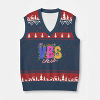 VBS Crew 2025 V-Neck Knit Sweater Vest Magninfied Vacation Bible School Adventure - Wonder Print Shop