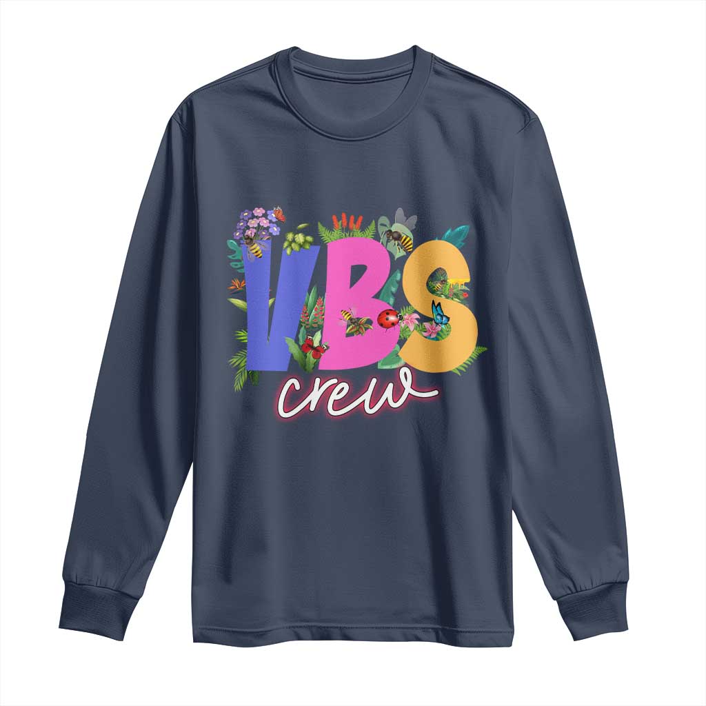 VBS Crew 2025 Long Sleeve Shirt Magninfied Vacation Bible School Adventure